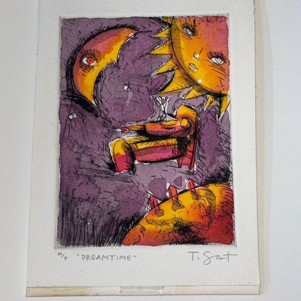 T. Scot Halpin original art painting artist proof M/P Dreamtime signed